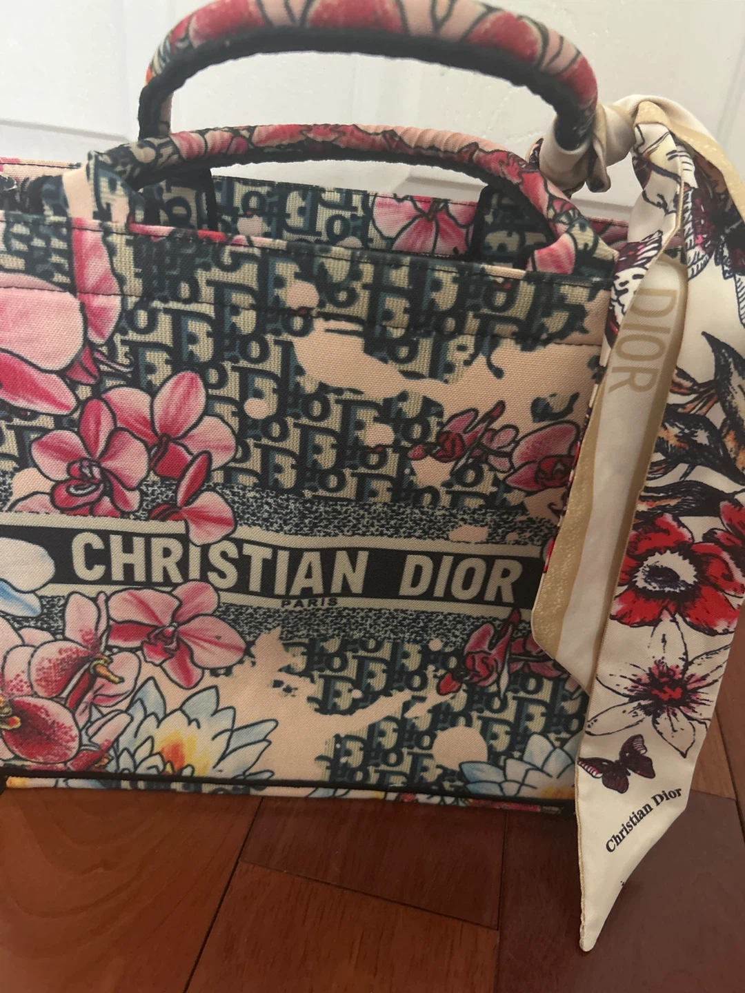 Christian Dior Floral Print Tote Bag - photo 2