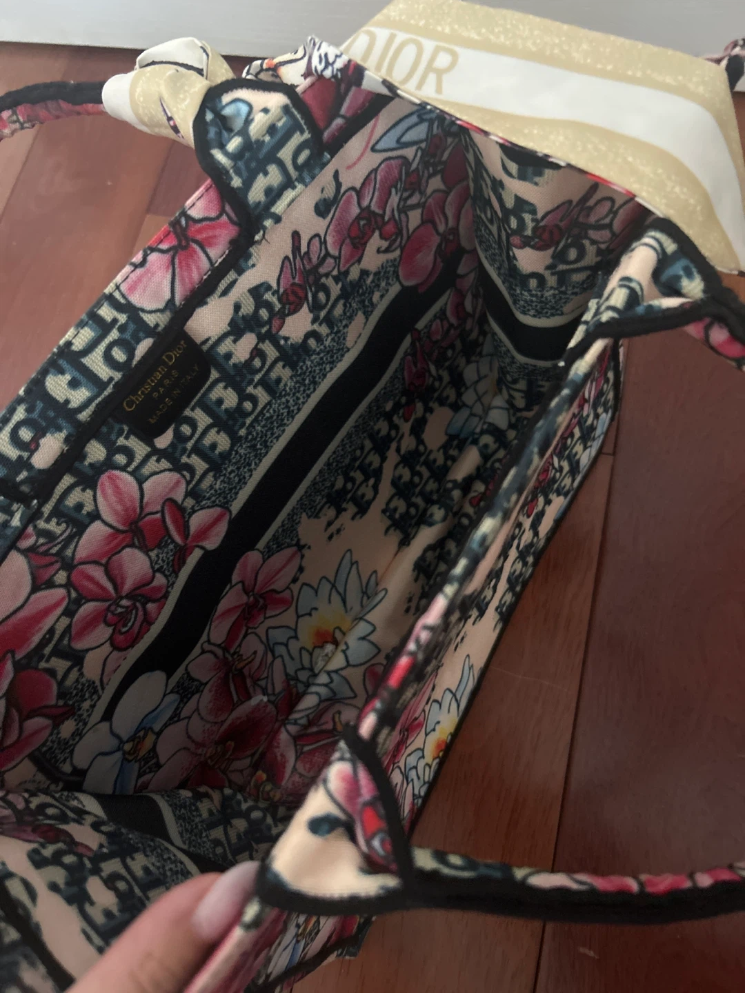 Christian Dior Floral Print Tote Bag - photo 3