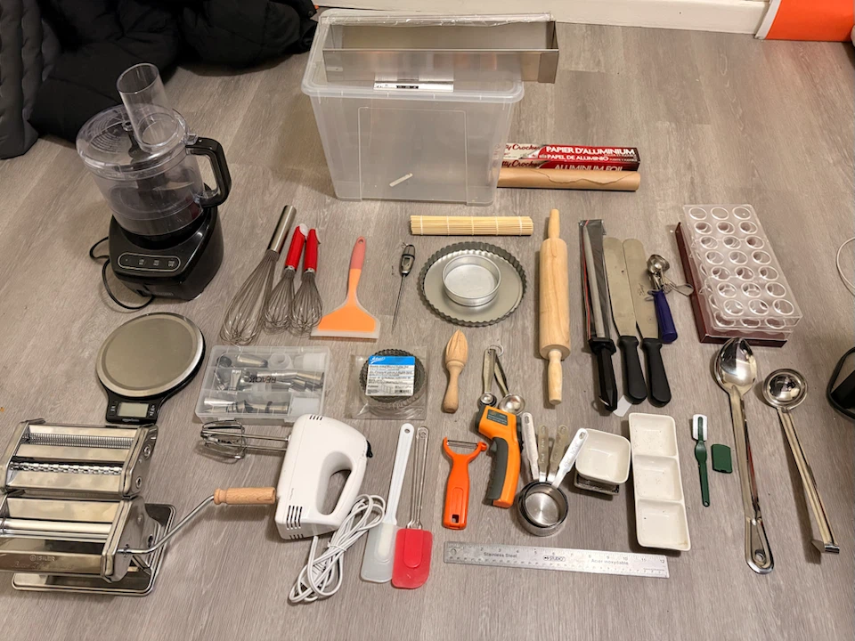 Assorted Baking and Food Prep Kitchen Tools