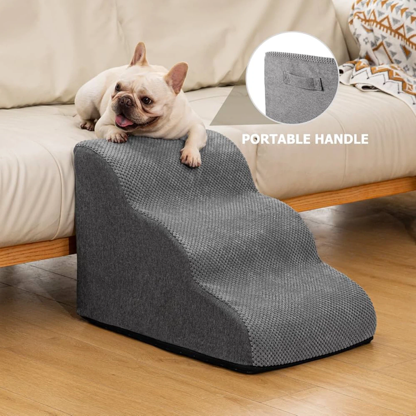 Aodisman 3 Tier Dog Stairs - grey - photo 3