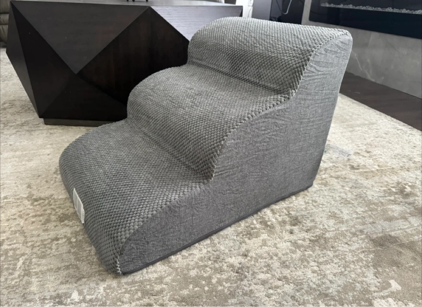 Aodisman 3 Tier Dog Stairs - grey