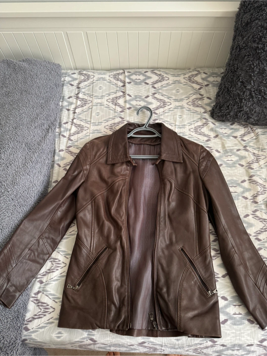 Original Danier Brown Leather Jacket