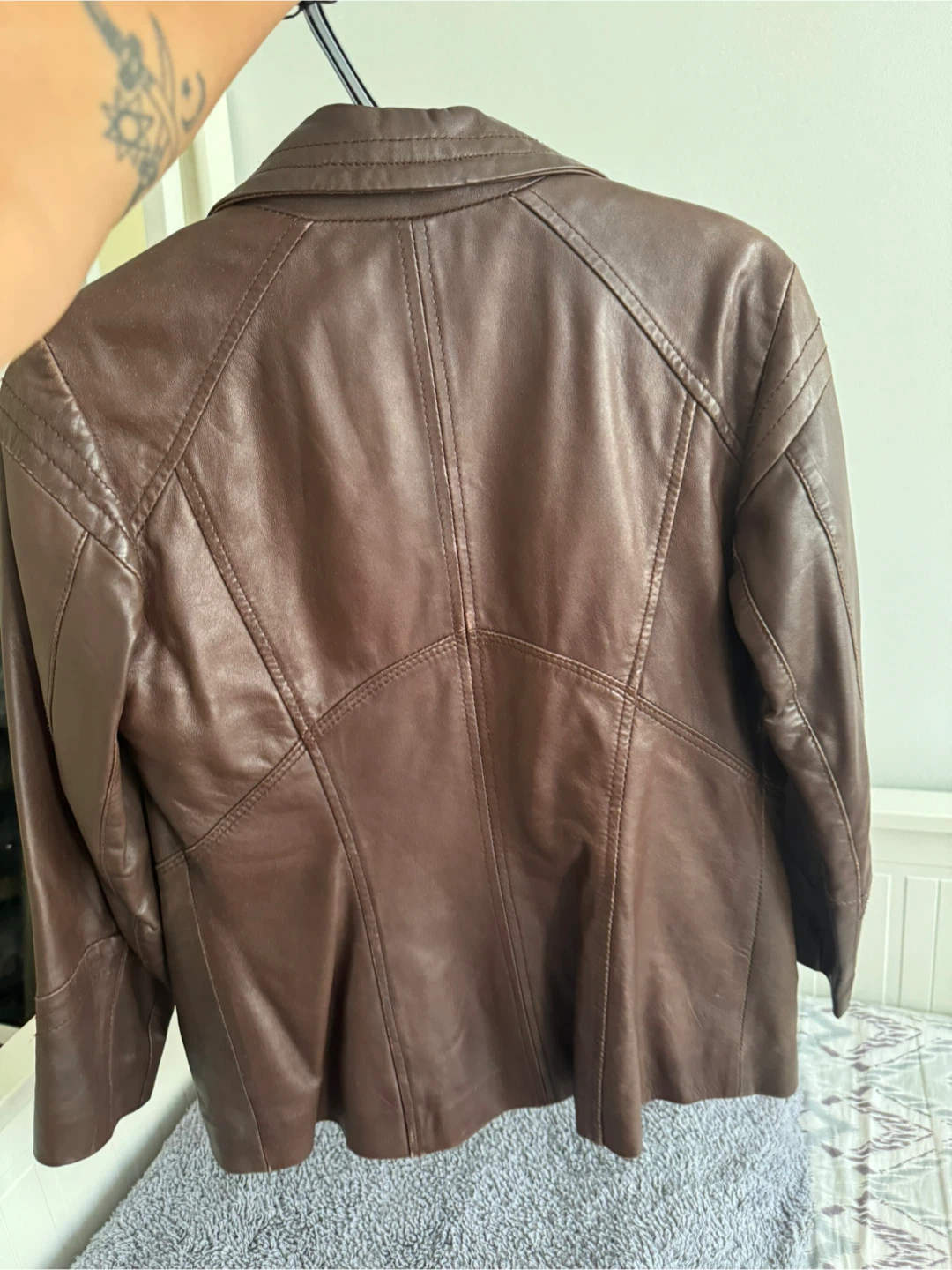 Original Danier Brown Leather Jacket - photo 2