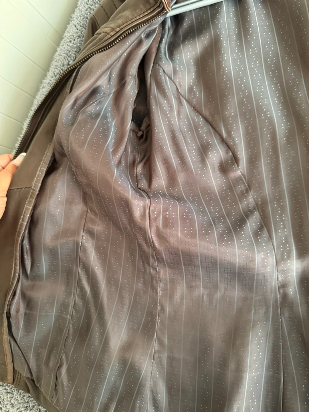 Original Danier Brown Leather Jacket - photo 3