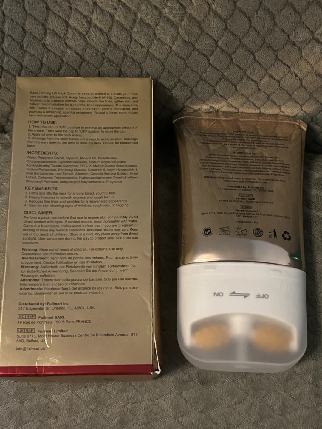 Ikzee Firming Lift Neck Cream AH-8 120g - photo 2