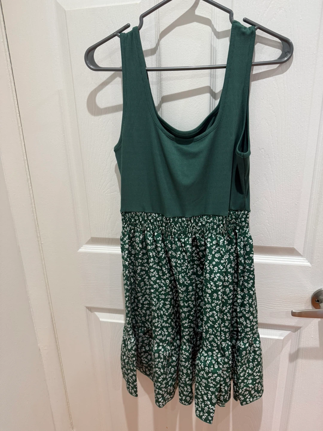 Green Floral Dress - Size M