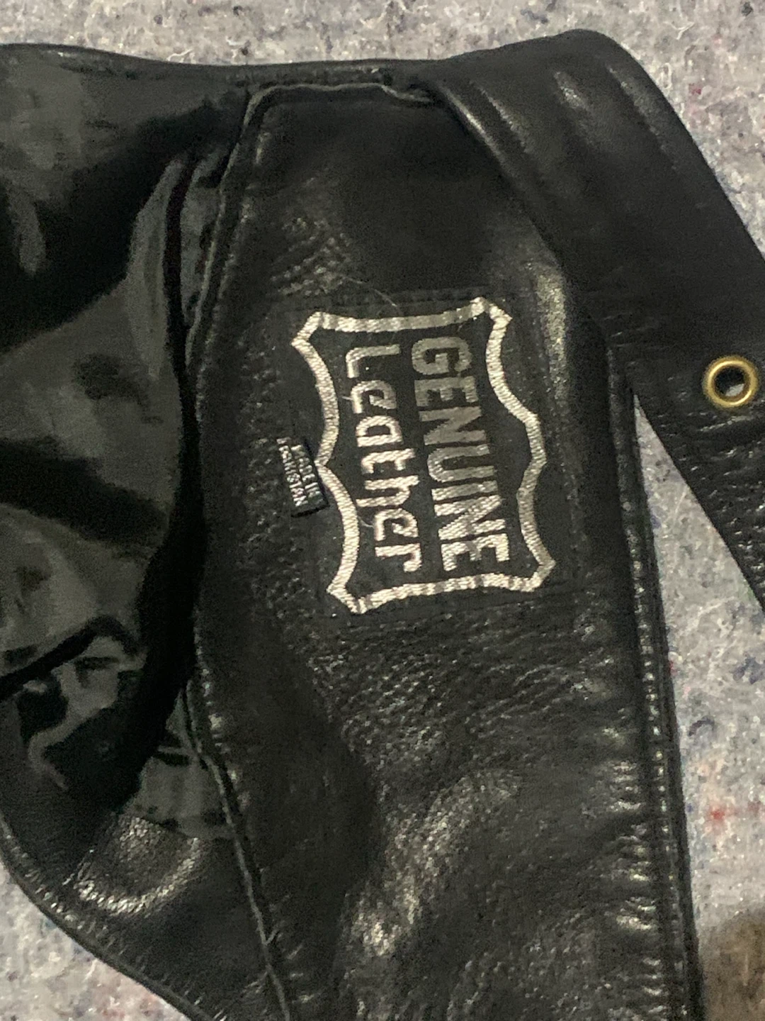 Genuine Leather Motorcycle Chaps