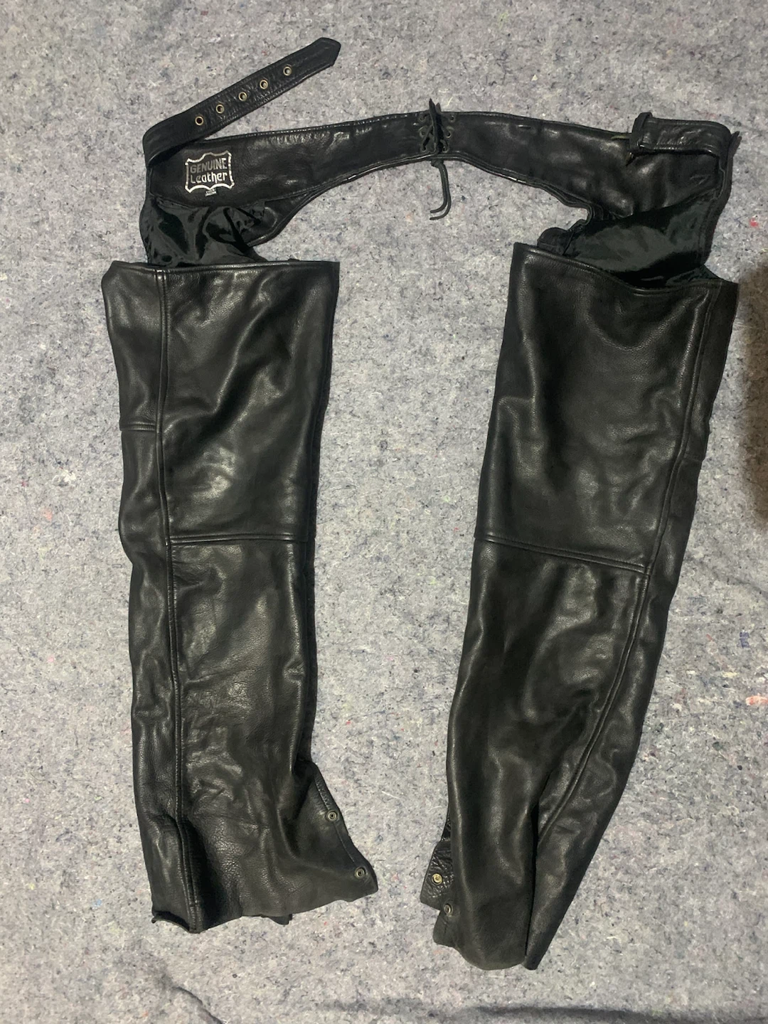 Genuine Leather Motorcycle Chaps - photo 2