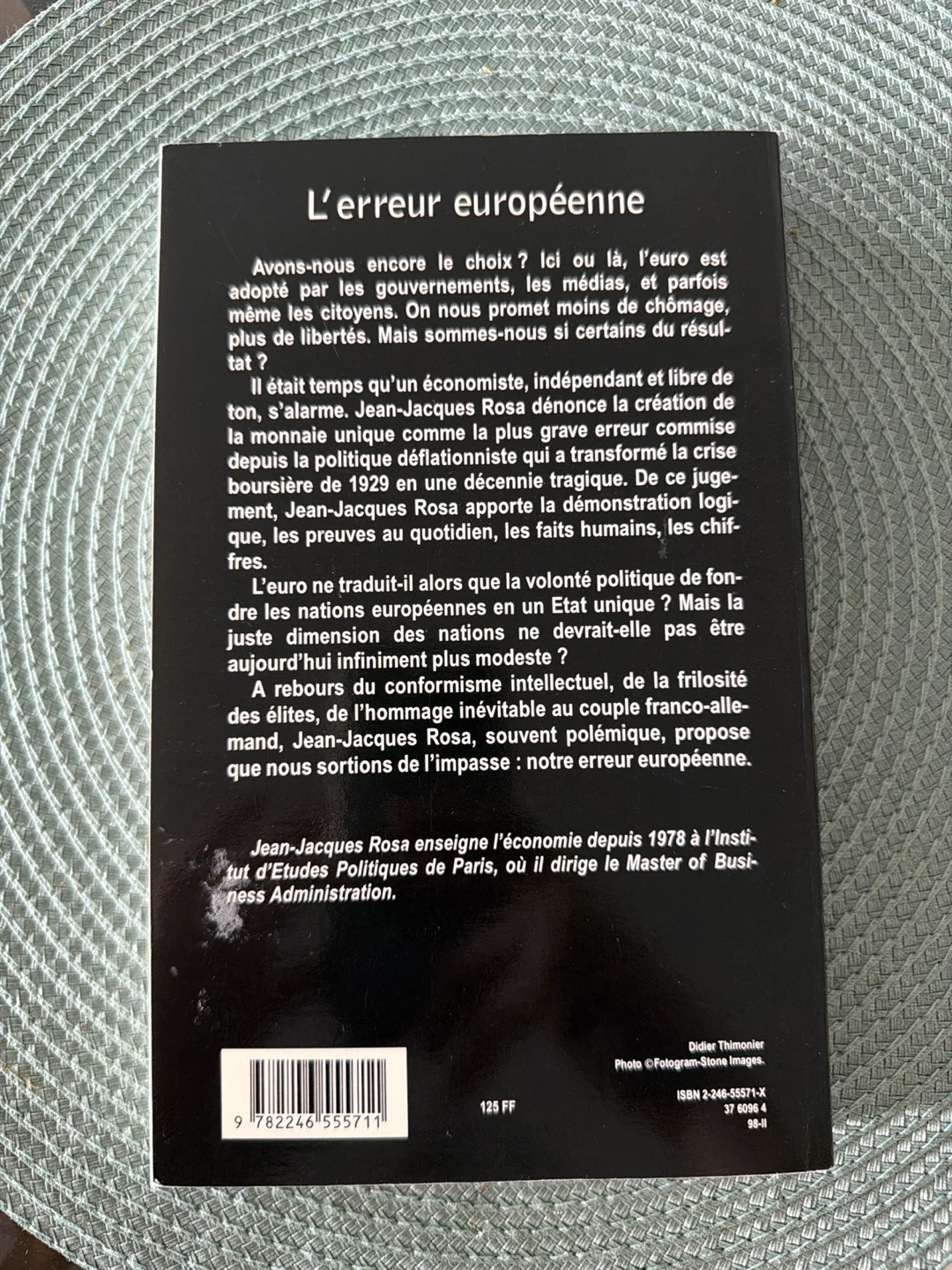 L'erreur européenne by Jean-Jacques Rosa - photo 2