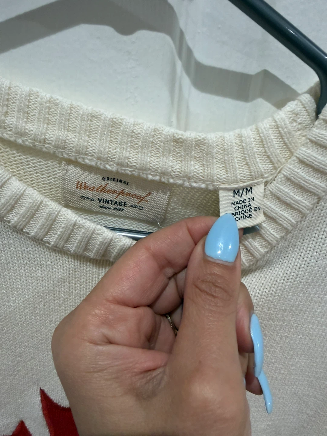Sweater with Red Maple Leaf - photo 2