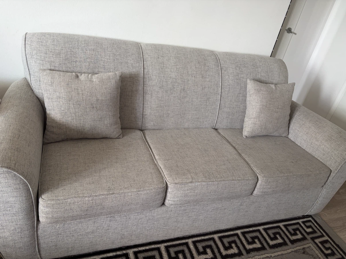 L-Shaped Sectional Sofa with Ottoman