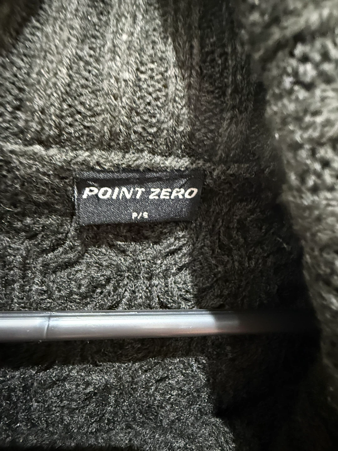 Point Zero Grey Knit Poncho - photo 3