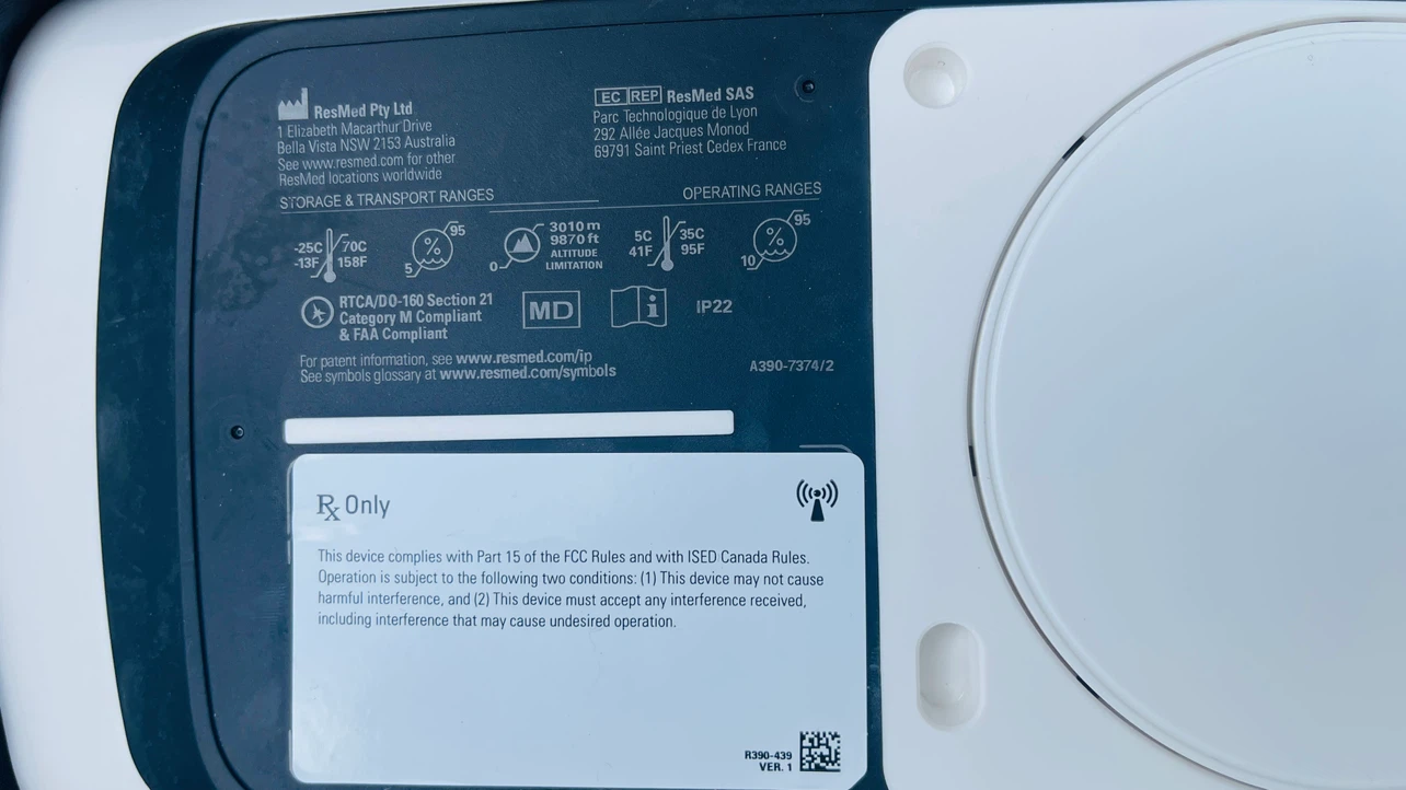New ResMed Air 11 CPAP Machine - photo 3