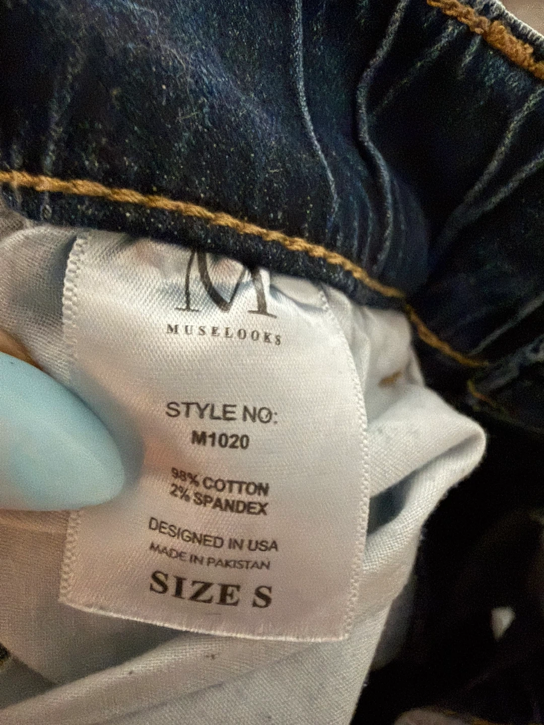 Women's Denim Joggers - Size S - photo 4