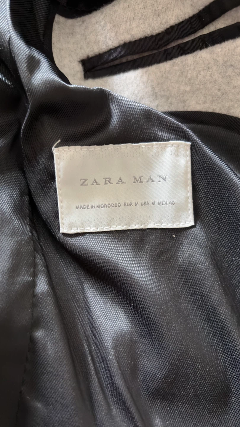 Zara Grey Wool Blend Coat - photo 2