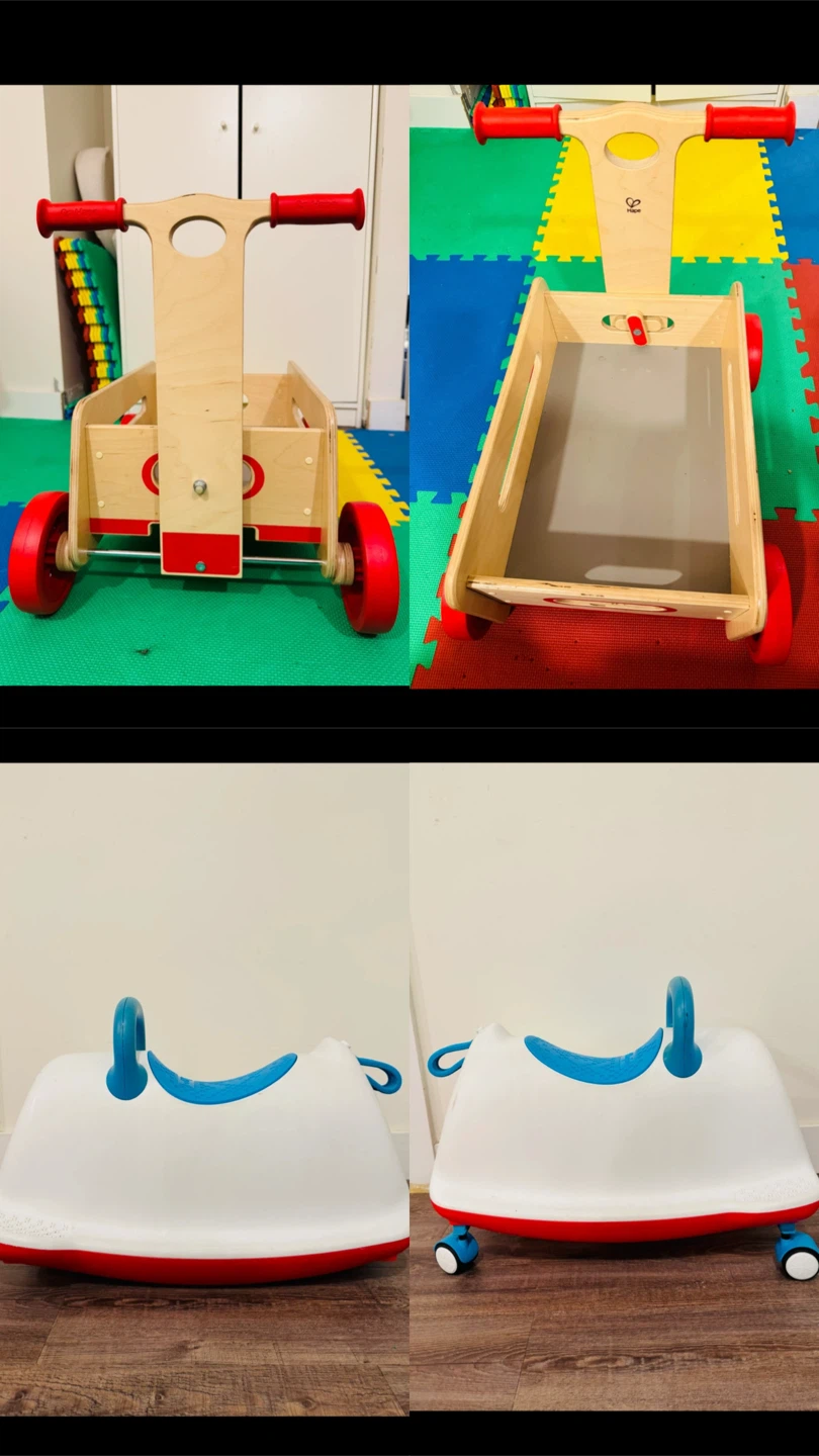 Hape Wooden Walker Wagon & Rocker