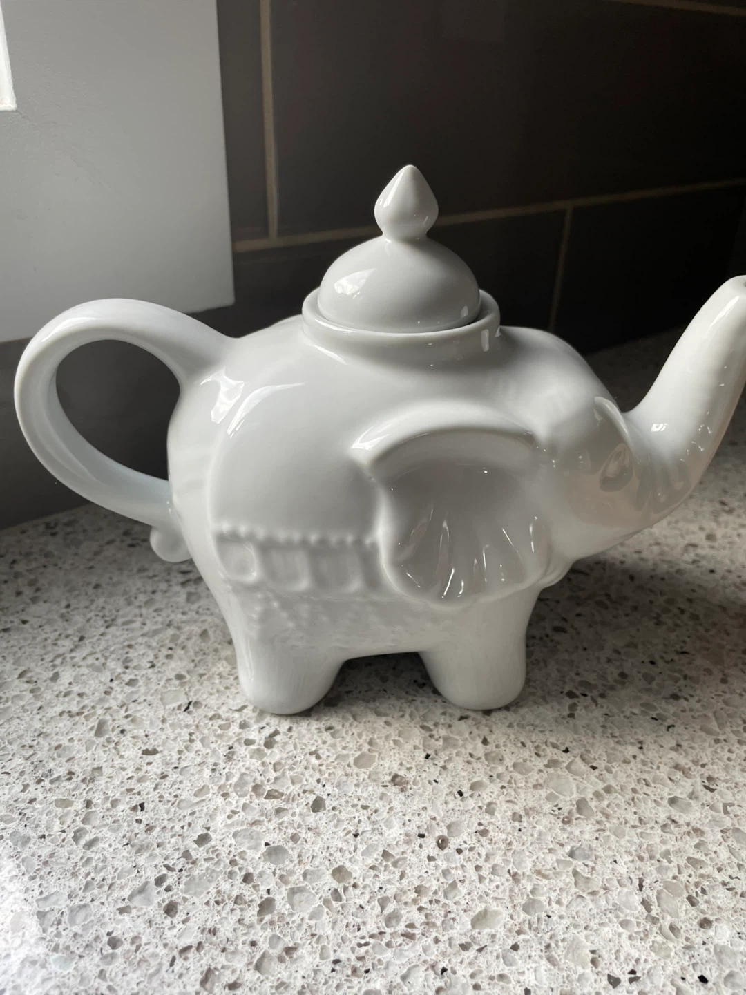 White Elephant Teapot