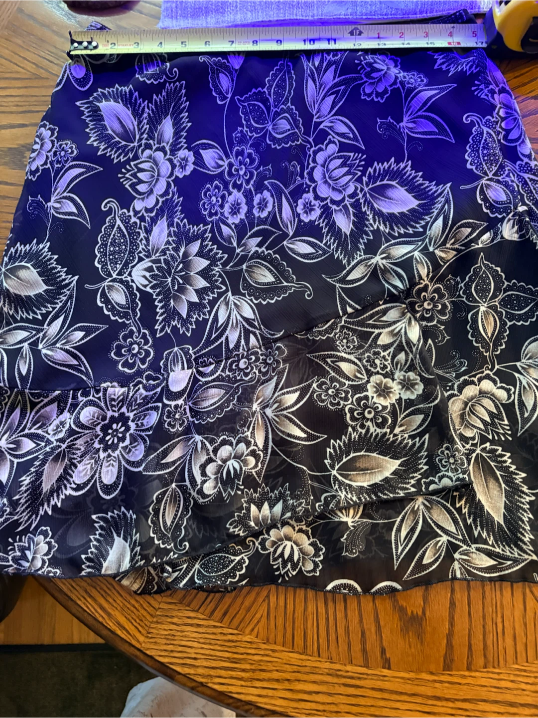 Floral Print Sheer Skirt