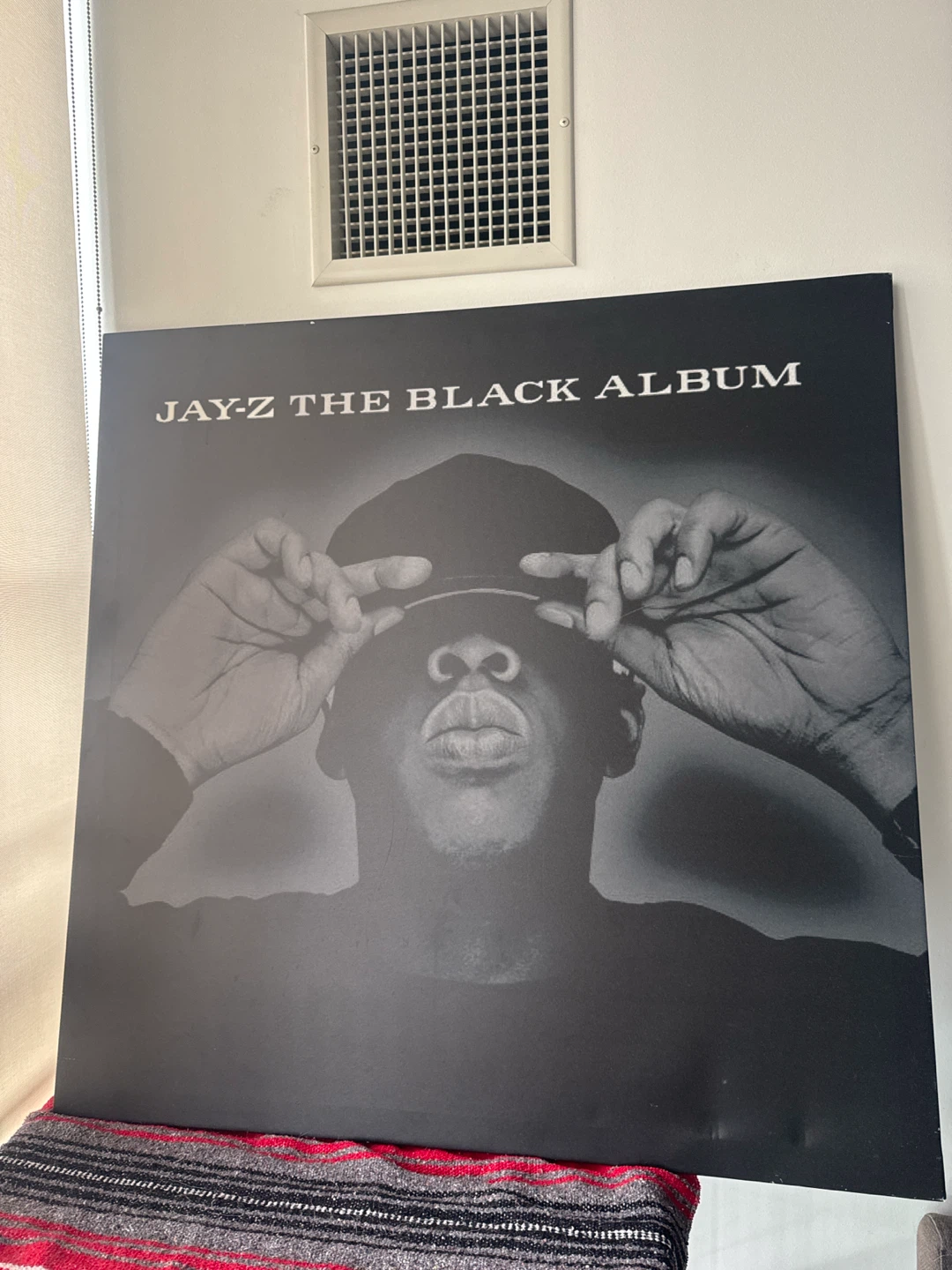 Jay-Z The Black Album Vinyl Record canvas