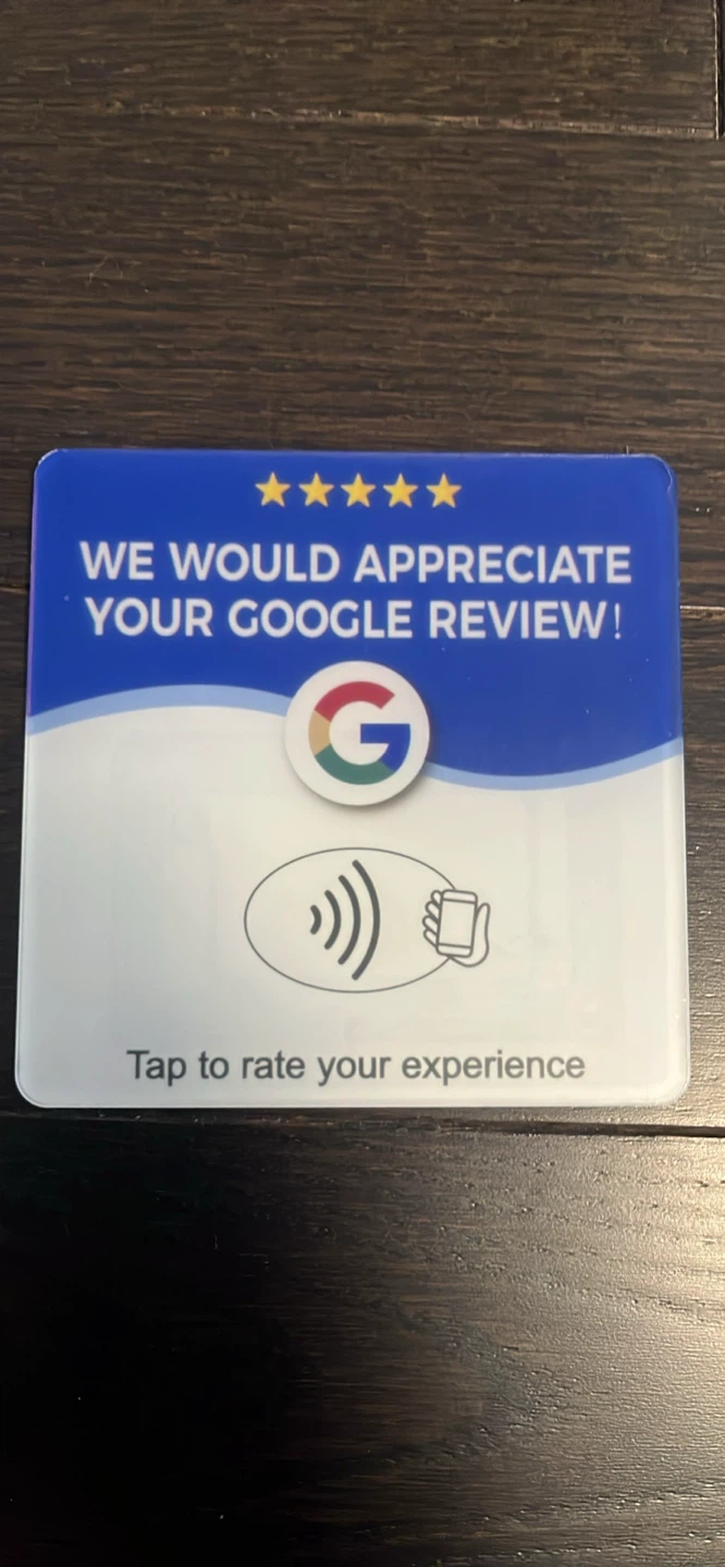 Google Review Tap Card Stand