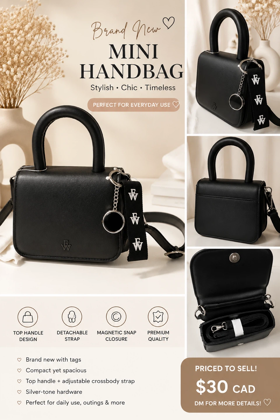 NEW mini hand bag