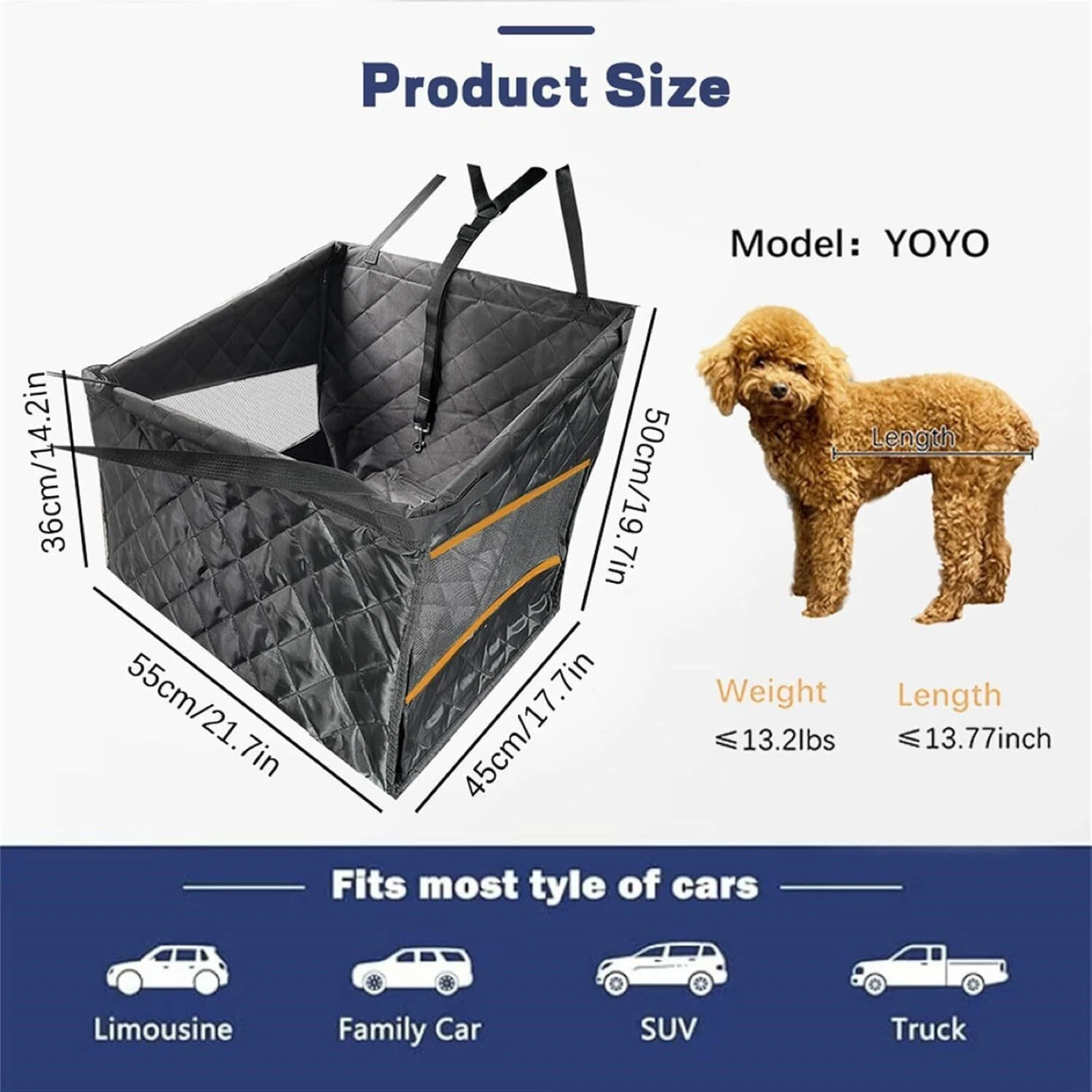 Canine Auto Seat Pad, Vented Netted - Brand new - photo 3
