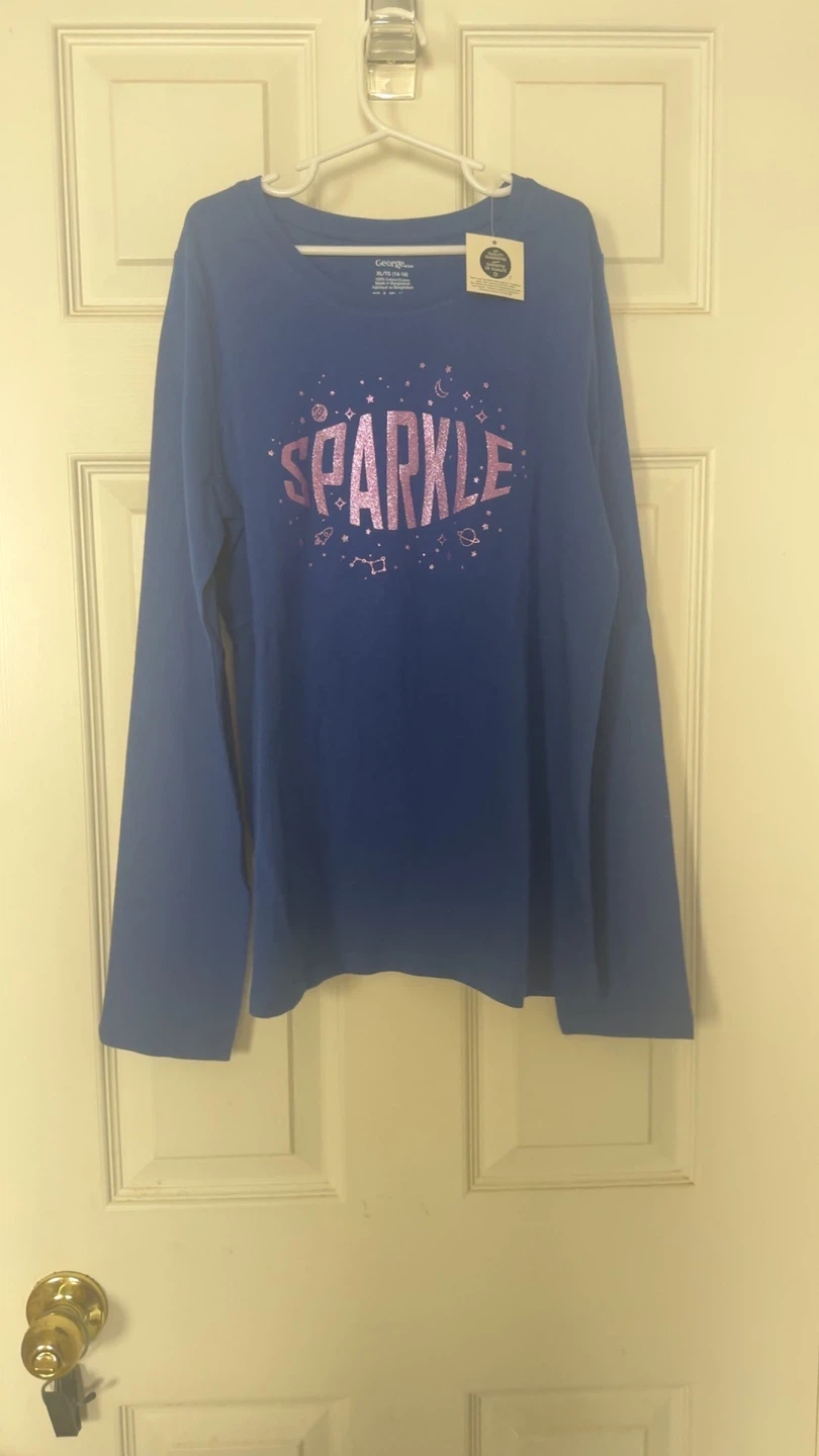George Graphic blue Long Sleeve