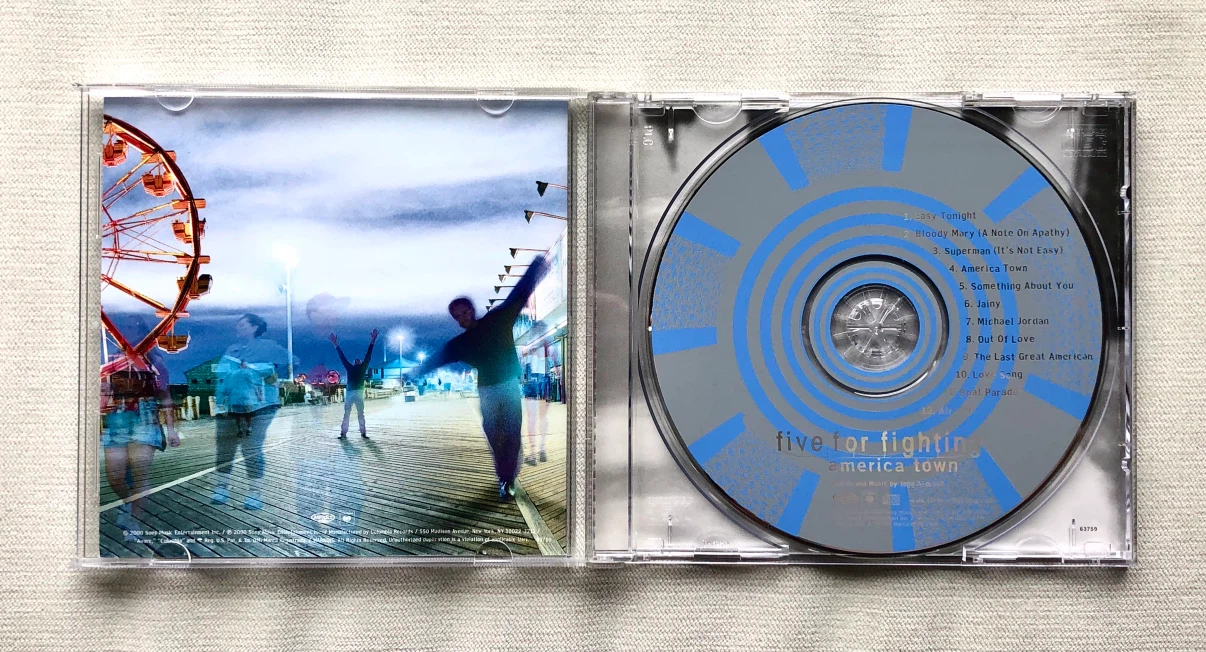 FIVE FOR FIGHTING AMERICA TOWN CD EXCELLENT CONDITION - photo 2