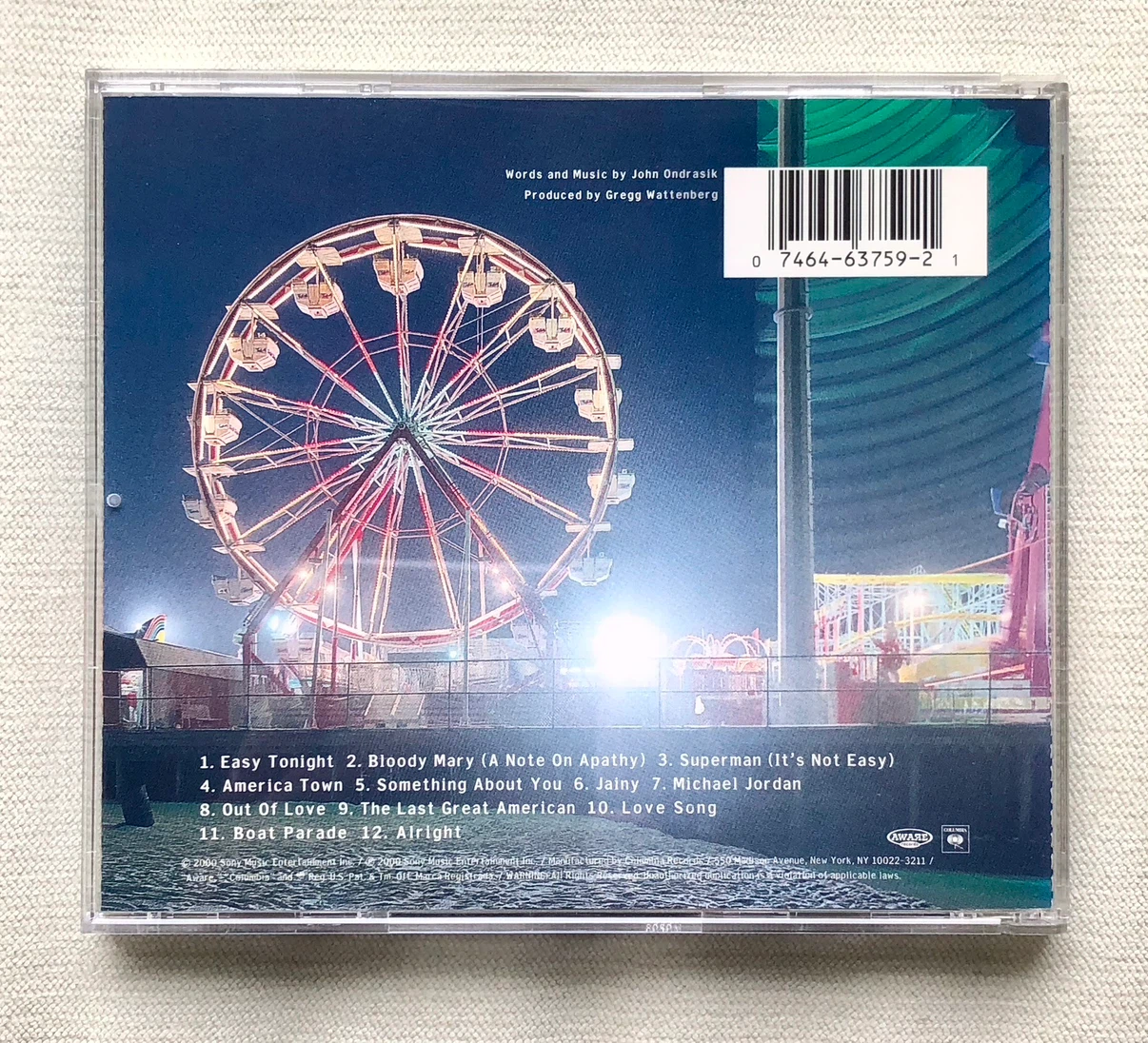 FIVE FOR FIGHTING AMERICA TOWN CD EXCELLENT CONDITION - photo 4