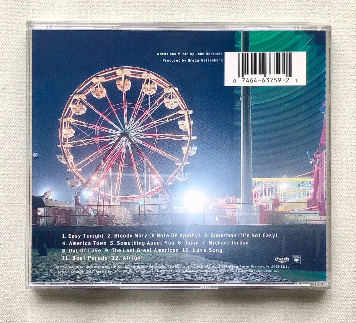 FIVE FOR FIGHTING AMERICA TOWN CD EXCELLENT CONDITION - photo 4