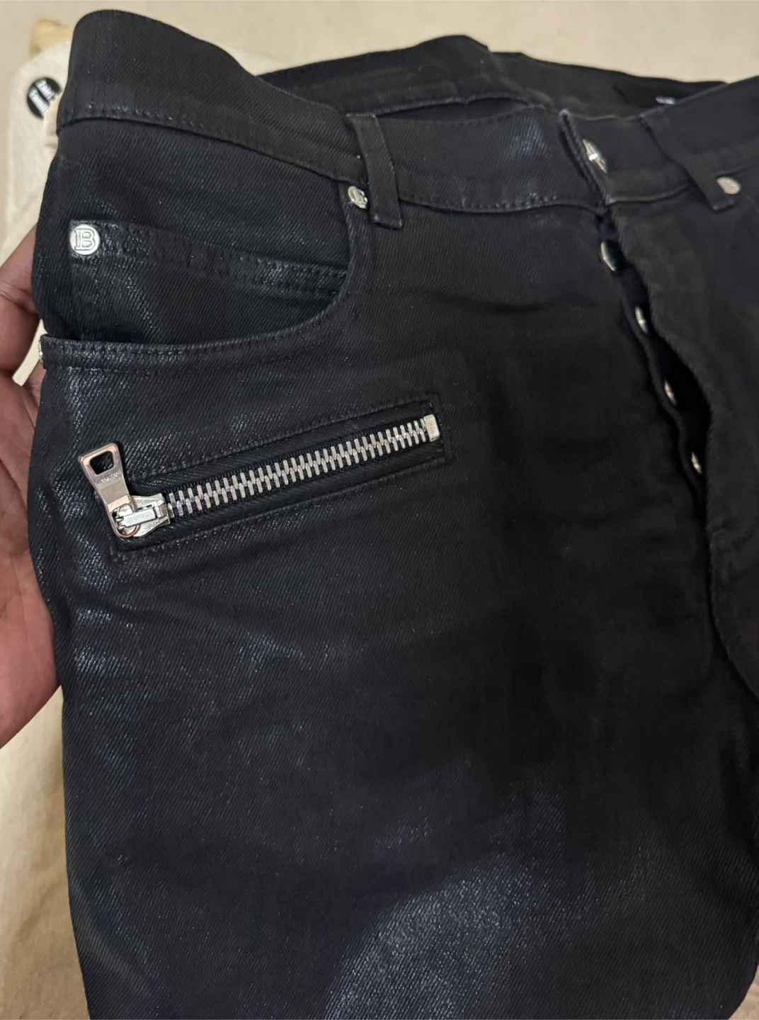Balmain Wax Jeans - photo 3