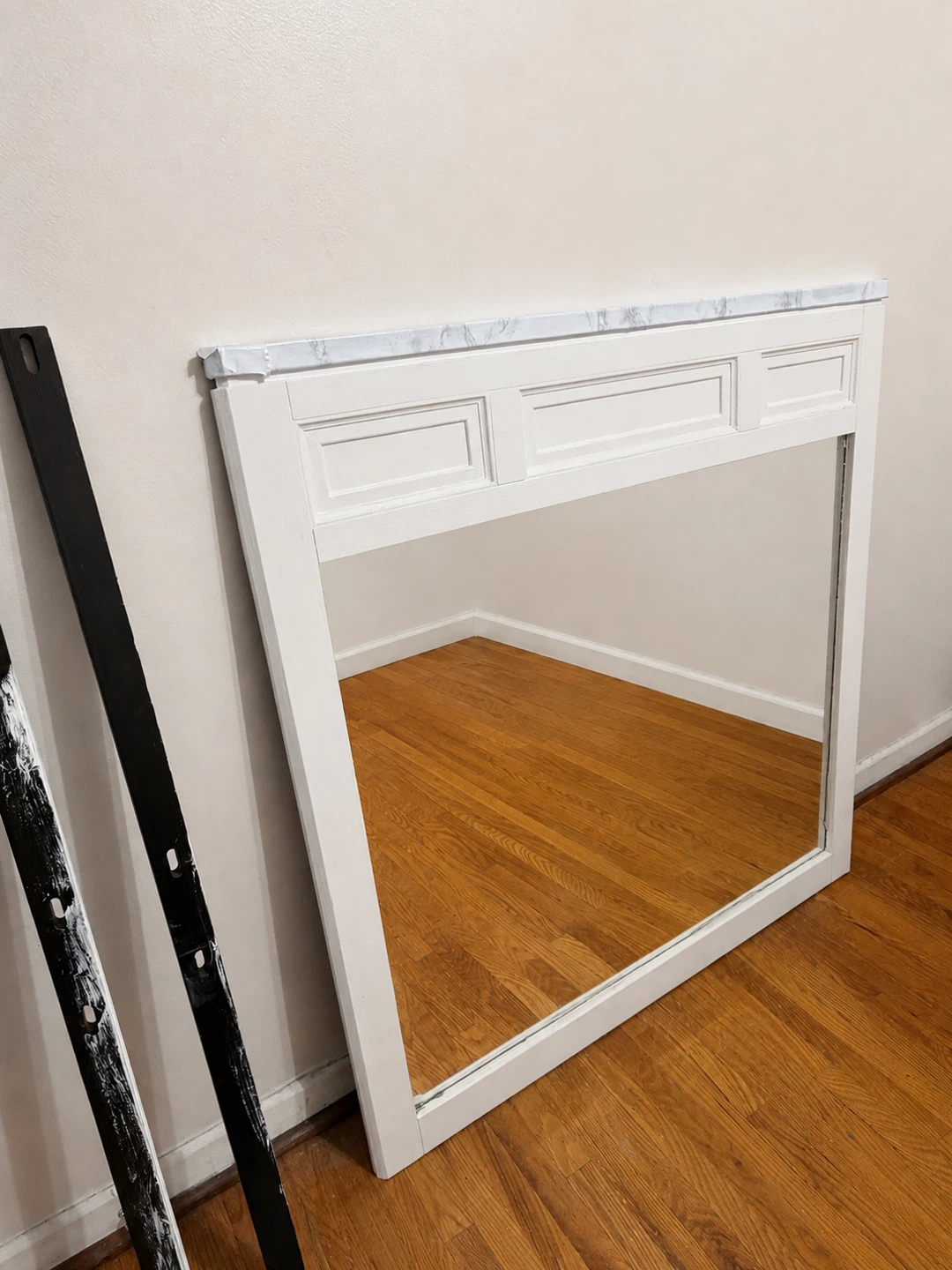 Large Refinished Vanity / Dresser Mirror