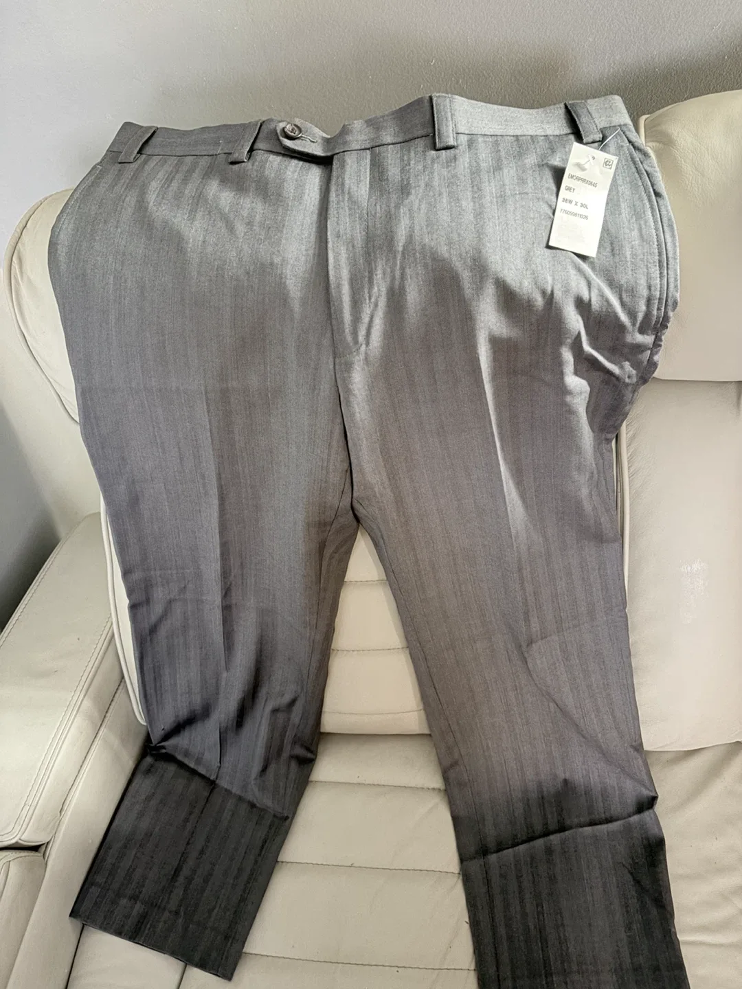 Lauren Ralph Lauren Flat Front Pants - Grey 38W x 30L - photo 2