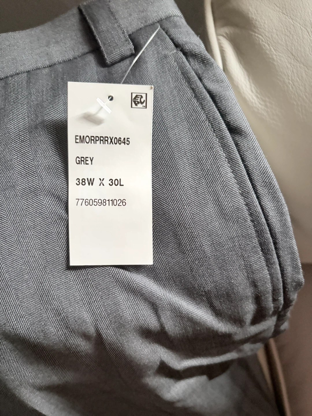 Lauren Ralph Lauren Flat Front Pants - Grey 38W x 30L - photo 3