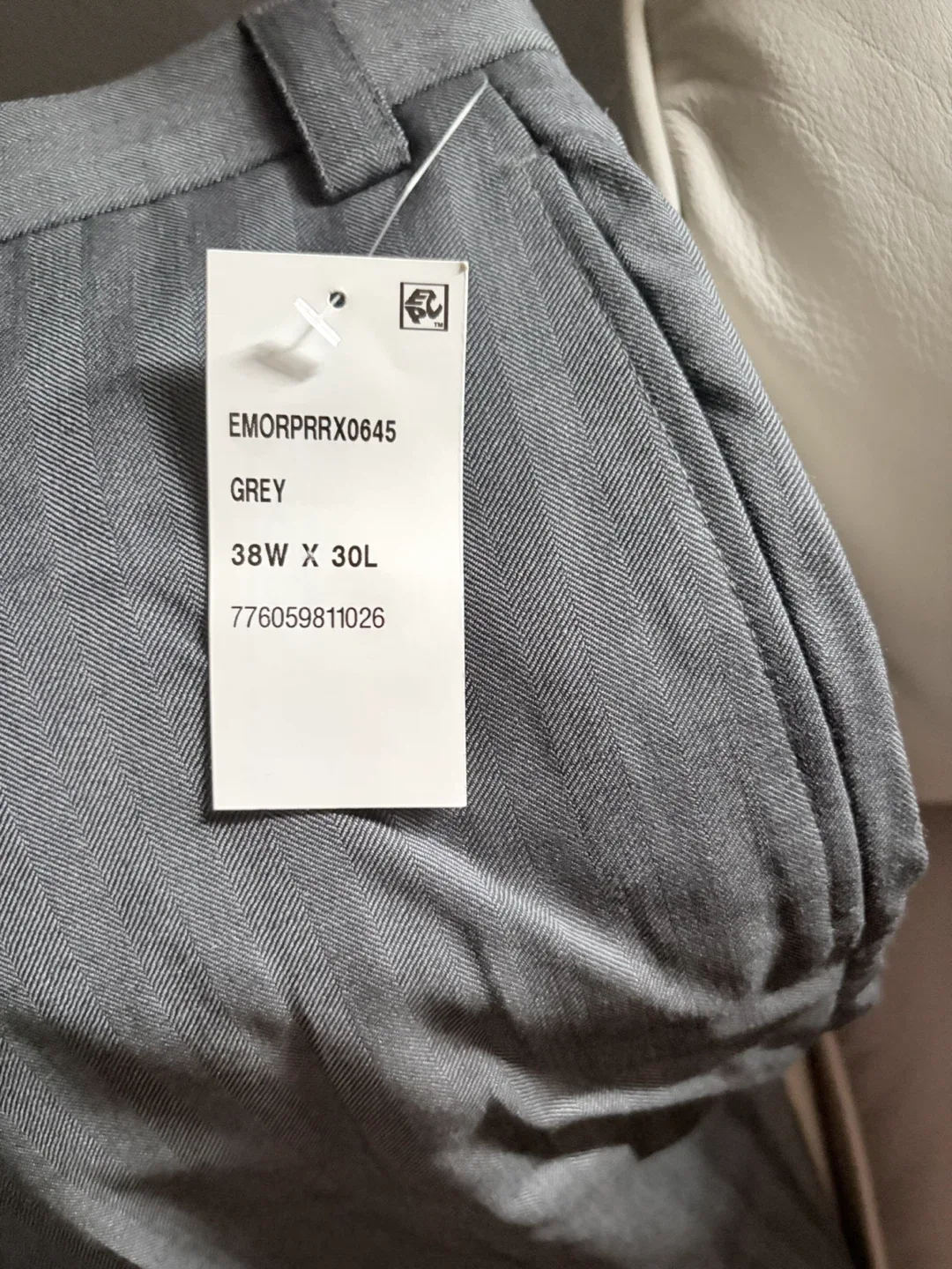 Lauren Ralph Lauren Flat Front Pants - Grey 38W x 30L - photo 3