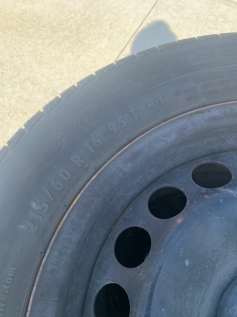 215/60 R16 95T Tires (Set of 4) - photo 2