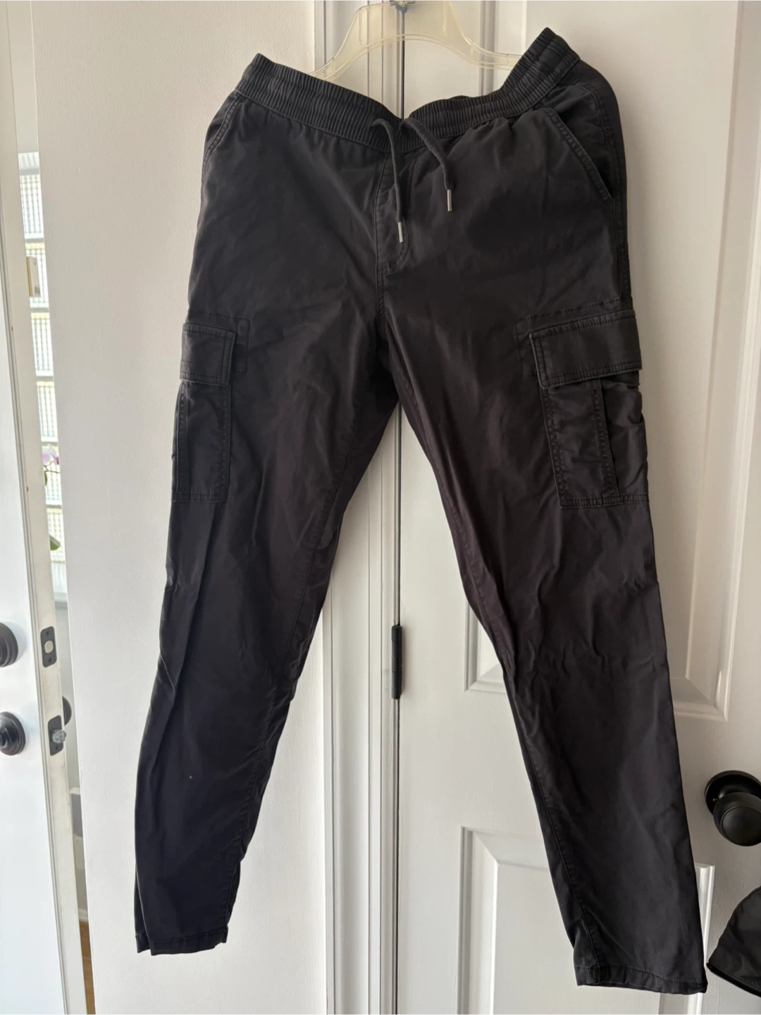 Black Cargo Jogger Pants