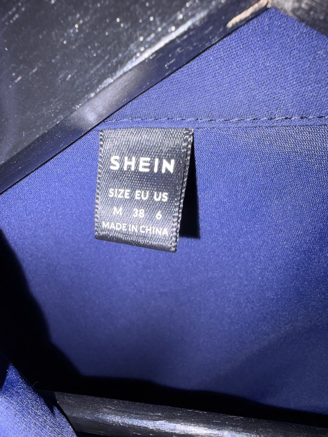 SHEIN Navy Blue Sleeveless Wrap Dress - photo 3