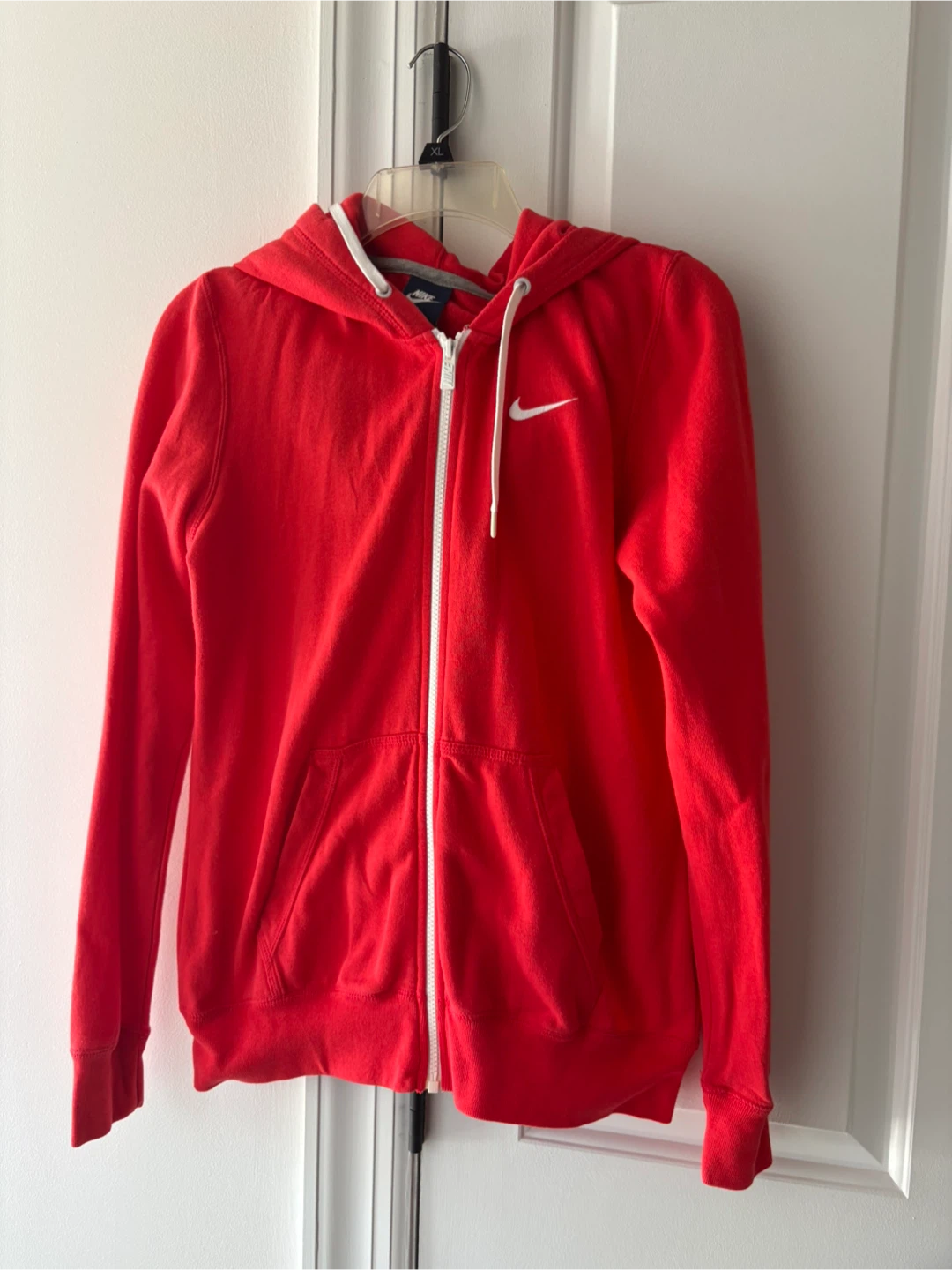 Nike Red Zip-Up Hoodie
