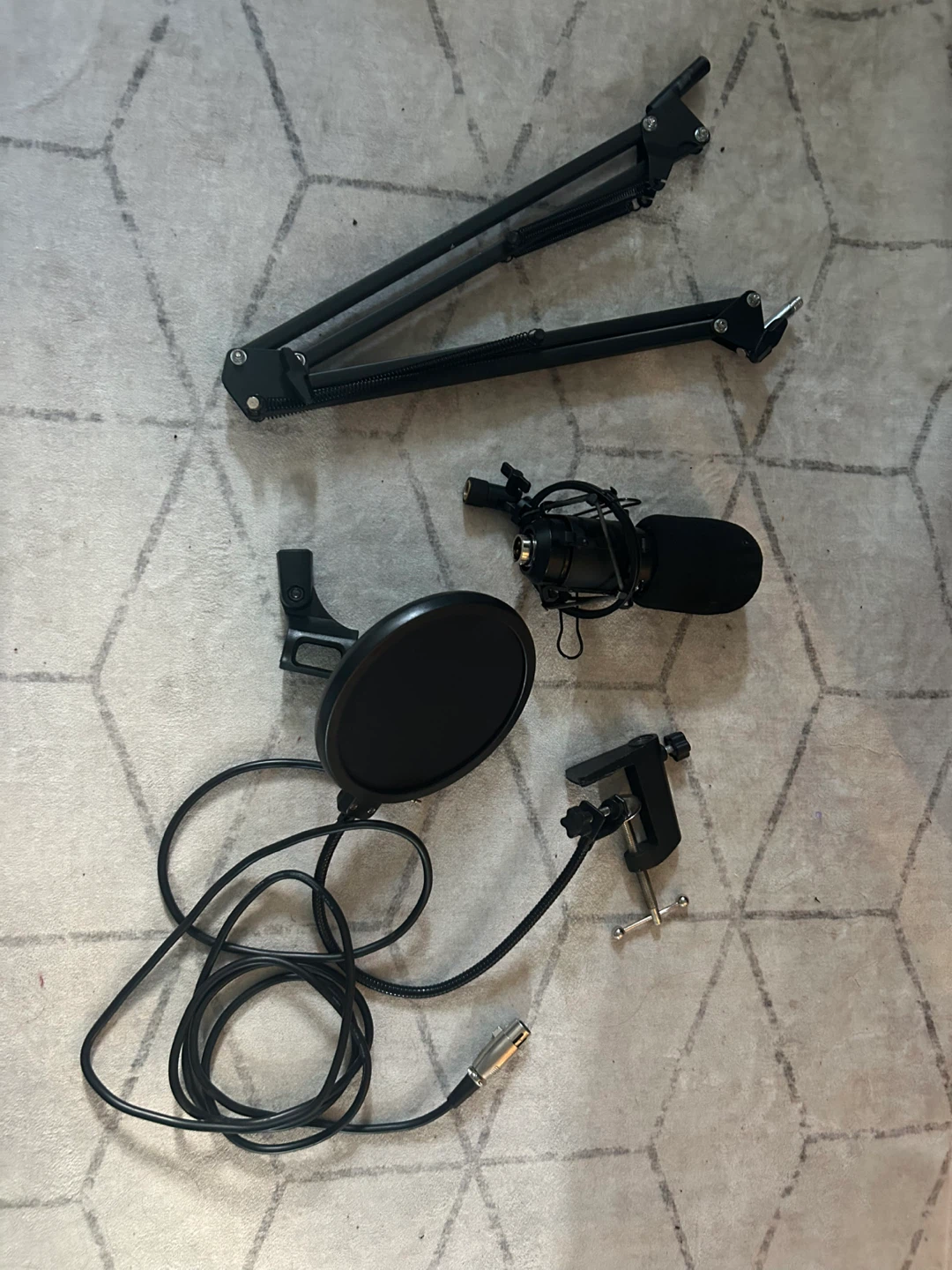 Microphone Arm Stand Kit with Pop Filter