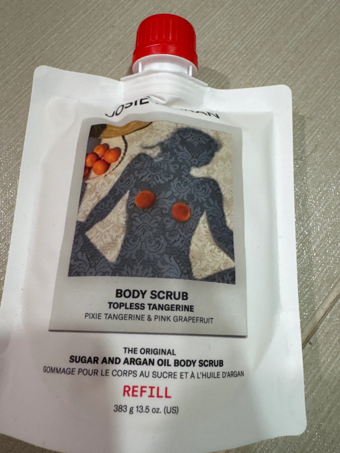 Josie Maran Sugar & Argan Oil Body Scrub - Topless Tangerine