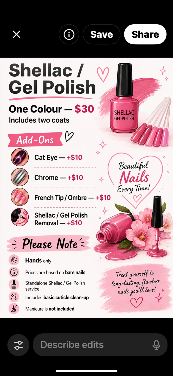 Shellac / Gel Polish Service