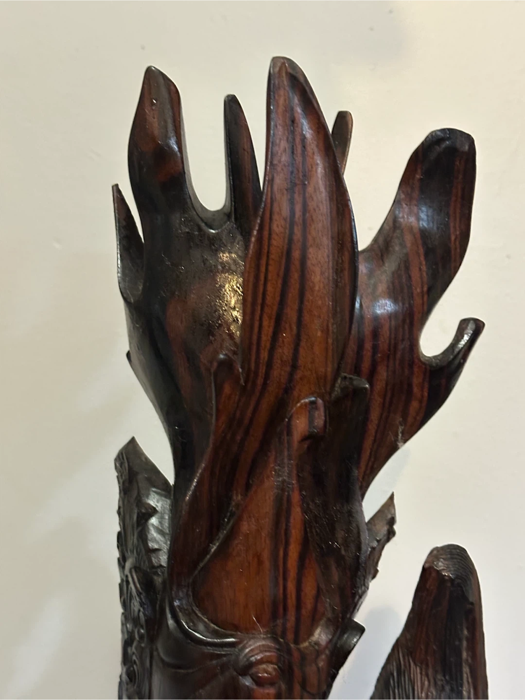 Vintage 15" Balinese Macassar Ebony Bust Sculpture - photo 2