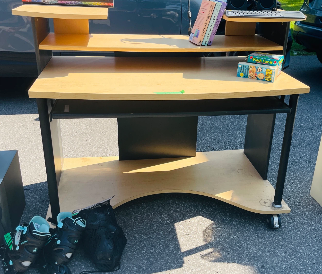 Computer Desk with Shelving