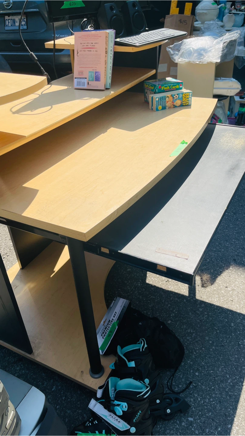 Computer Desk with Shelving - photo 2