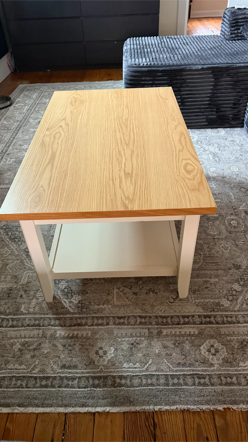 Wooden Coffee Table with Shelf