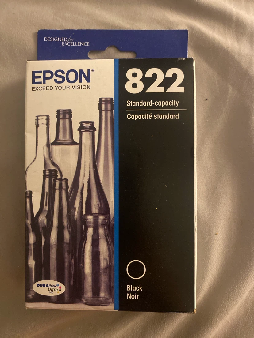 Epson 822 Standard-Capacity Black Ink Cartridge