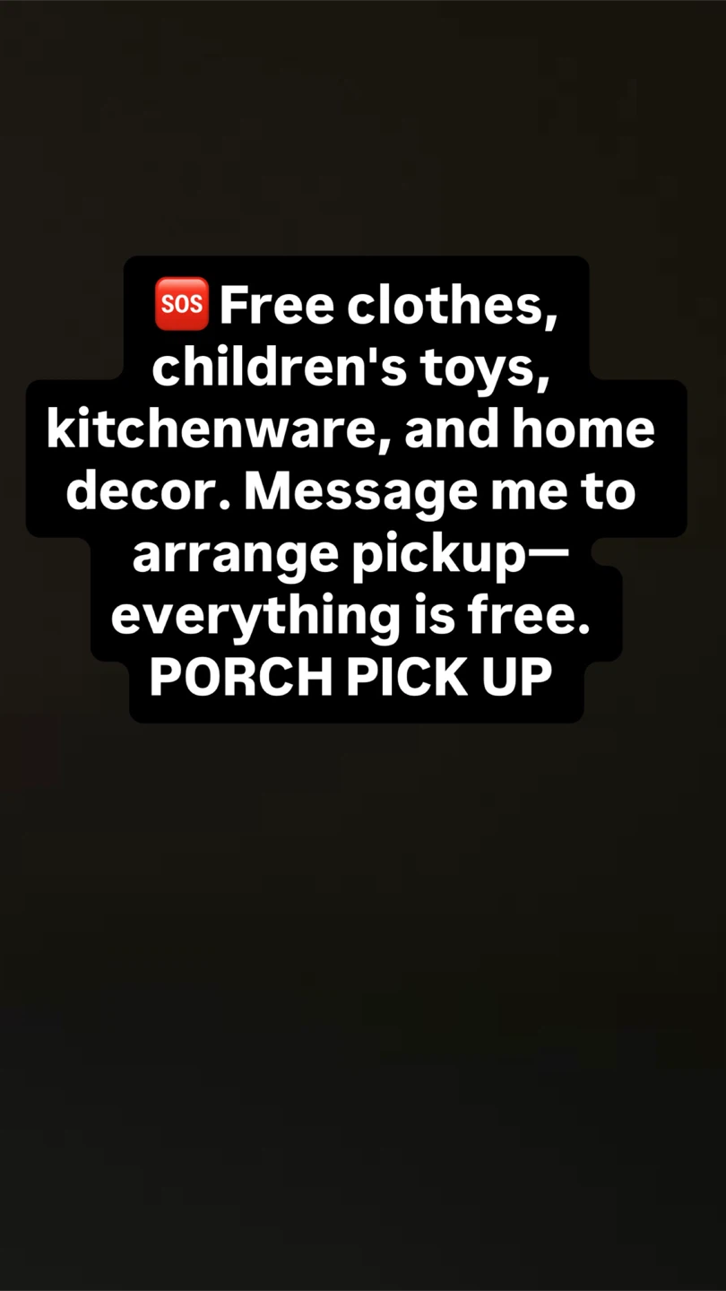 Free Clothes, Kids Toys, Kitchenware & Home Decor