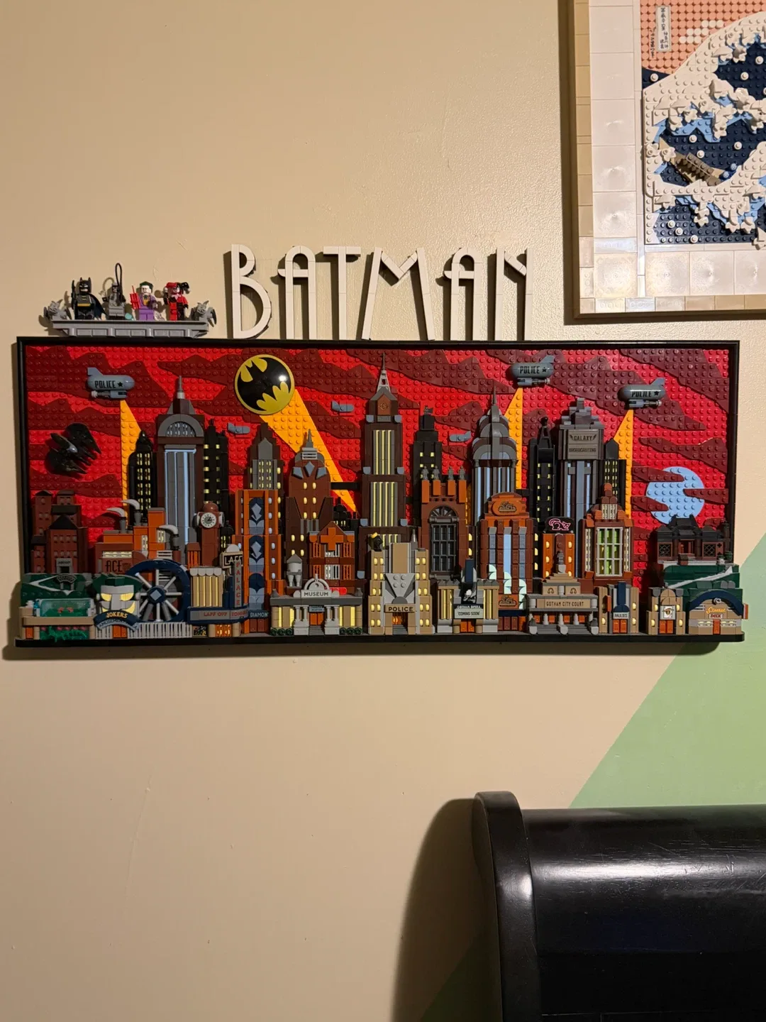 LEGO Batman Gotham City Skyline Art