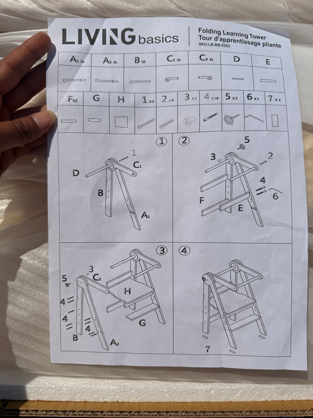 Living Basics Folding Learning Tower - photo 2